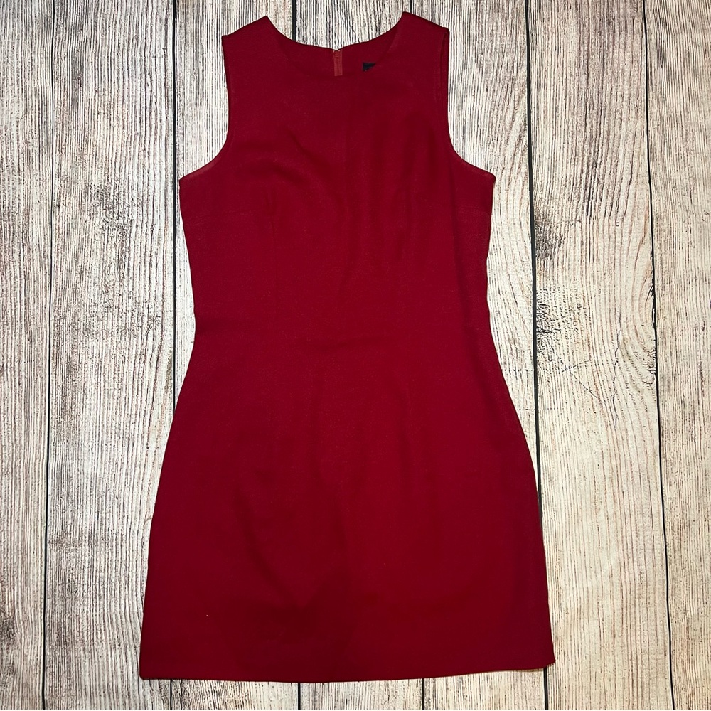 Vintage 90s Jonathan Martin Red Mini Dress Womens Size 9 Made in USA Cocktail